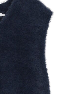 AMERICAN HOLIC 【選べる丈】シャギーニットベスト Navy
