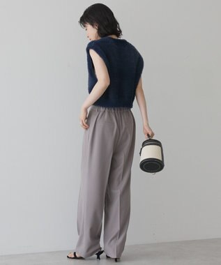 AMERICAN HOLIC 【選べる丈】シャギーニットベスト Navy