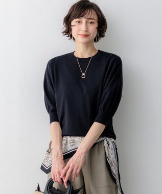 23区 【先行予約】キュプラコットン プルオーバー ニット