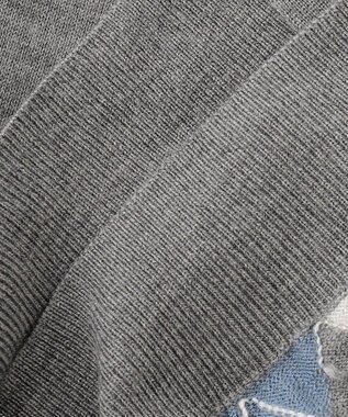 J.PRESS LADIES 【洗える】アーガイルツイン ニット グレー系