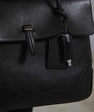 GOTAIRIKU 別注/日本製【PELLE MORBIDA×GOTAIRIKU】レザー フラップトートバッグ ブラック系