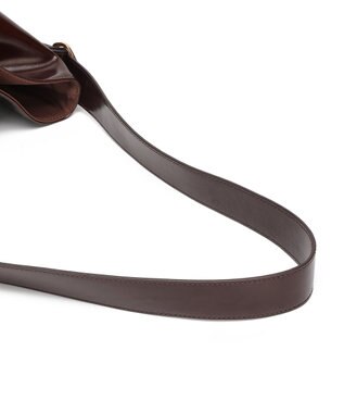 style code 【Ungrid/アングリッド】　ポーチチャーム付　バックルベルトバケットバッグ／500mlペットボトル収納可能 ブラウン