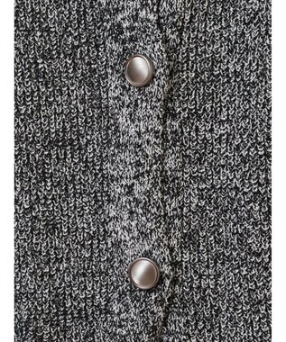 Green Parks シルバーボタンクルーネックベスト Gray Mixture