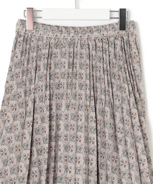 J.PRESS YORK STREET 【WOMEN】タイルプリント プリーツスカート ライトグレー系5