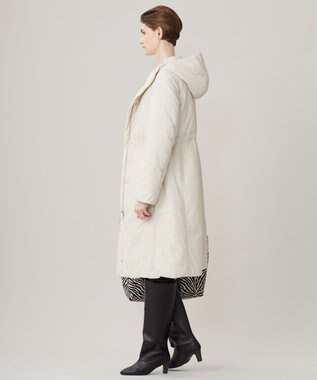 ICB 【WEB&一部店舗限定】ADSダウン フーデットコート ベージュ系