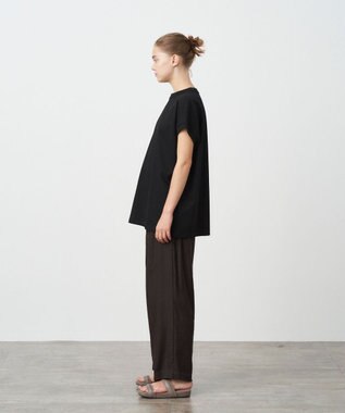 ATON LINEN VISCOSE | ワイドパンツ BROWN