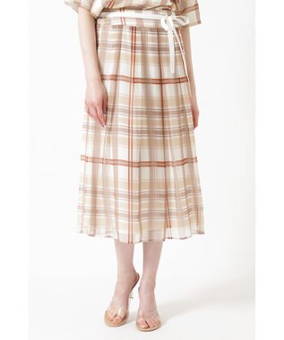 DAKS 50th アニバーサリーチェック シフォン レイヤードスカート 50thハウスチェック