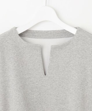 Feroux キーネック ダンボール トップス ライトグレー系