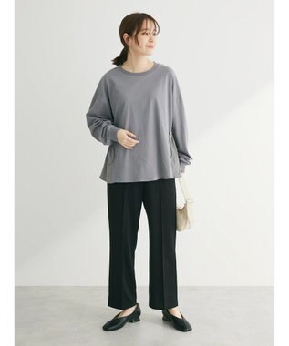 Green Parks ドロストドッキング長袖プルオーバー Gray