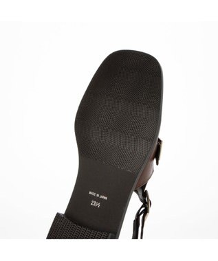 ing <ing>ダブルモンクサイドオープンシューズ ブラウン