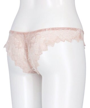 WACOAL Ｔバック ショーツ 【ハグするブラ】 BXB418とペア はきこみ丈あさめ バックのかぶりが広め ソング レディース PXB418 /ワコール ピーチ