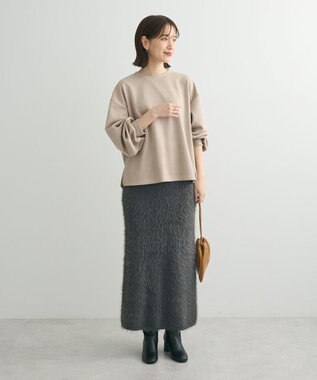 Green Parks ・ＳＵＧＡＲ　ＳＰＯＯＮ　スエードポンチプルオーバ Beige