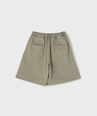 GRACE CONTINENTAL ヘリンボーンツイルハーフパンツ カーキ