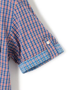 J.PRESS MEN オーガニックコットンダブルチューブマルチチェック シャツ ブルー系3