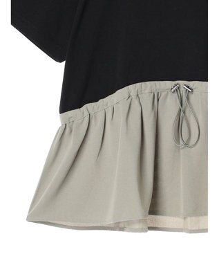 Green Parks ドロスト切替えドッキングカットプルオーバー Dark Khaki