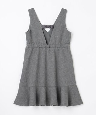 組曲 KIDS 【150-160㎝】ダンボールニット ジャンスカ グレー系