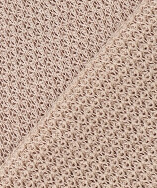 UNFILO 【洗える】リネンリンクスメッシュ　プルオーバー ベージュ