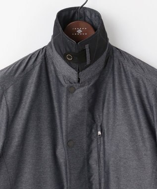 JOSEPH ABBOUD 【外せるダウンライナー/軽量】2WAYインターレース ダウンコート グレー系