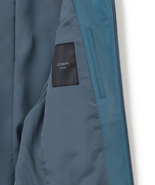 JOSEPH HOMME ライトラムナッパ レザー   シングルライダース ダルブルー系