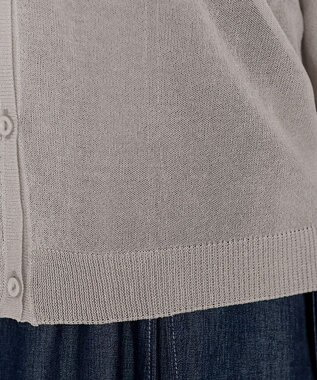 Tiaclasse シアーショートカーディガン グレージュ