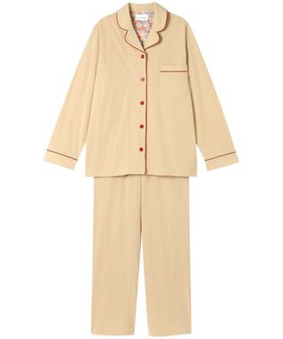 une nana cool 【綿100％】ハイゲージ天竺パジャマ　ＭＡＤＥ　ＷＩＴＨ　ＬＩＢＥＲＴＹ　ＦＡＢＲＩＣ YE