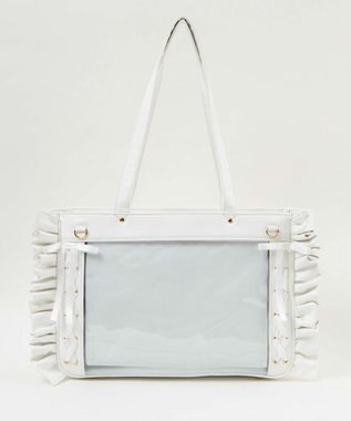 WEGO 【痛バ＆推し活グッズ】きらめきレースアップフリル痛バッグ