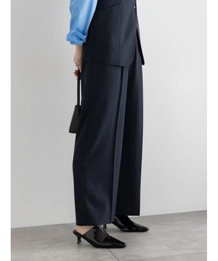 Te chichi 2タックワイドパンツ【AOYAMA FASHION ASSOCIATION × Te chichi】 ネイビー