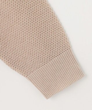 UNFILO 【洗える】リネンリンクスメッシュ　プルオーバー ベージュ