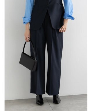 Te chichi 2タックワイドパンツ【AOYAMA FASHION ASSOCIATION × Te chichi】 ネイビー
