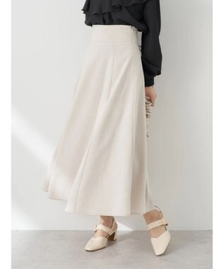 earth music&ecology バックレースアップスカート Ivory