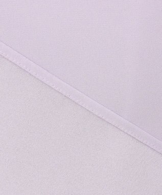 23区 【洗える】バックサテンアムンゼン 袖フリル キーネック ブラウス ライラック系