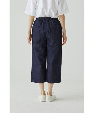 caqu FS linen cropped wide pants クロップド丈 リネンワイドイージーパンツ rinse