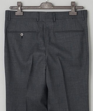 GOTAIRIKU ロングセラー【洗える/折り目加工/シワになりにくい/ウエストアジャスター】ウォッシャブル サマーウール100％パンツ_限定色(1タック)23年モデル グレー系4