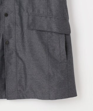 JOSEPH ABBOUD 【外せるダウンライナー/軽量】2WAYインターレース ダウンコート グレー系