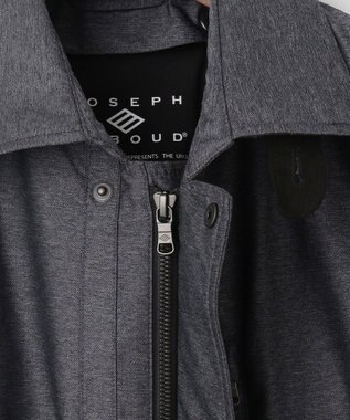 JOSEPH ABBOUD 【外せるダウンライナー/軽量】2WAYインターレース ダウンコート グレー系