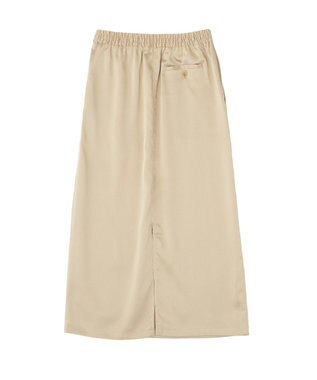 AMERICAN HOLIC 【マルチ機能】サテンベイカースカート Light Beige