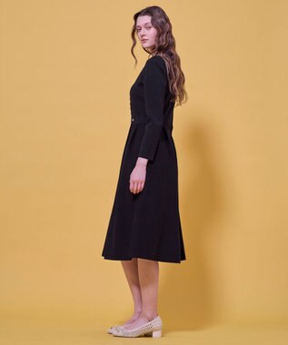 TOCCA LACE ROAD STORY ニットドレス ブラック系