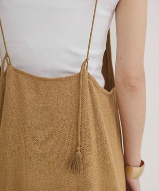 WEGO 【ANGIE VINTAGE】メッシュキャミワンピース ベージュ