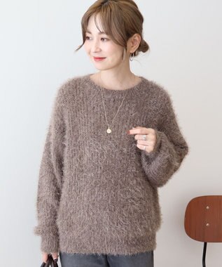 AMERICAN HOLIC フェザーゆるニットプルオーバー Mocha
