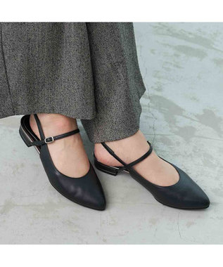 Riz raffinee バックストラップパンプス