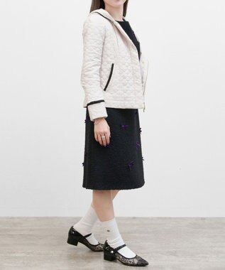 TOCCA LAURA キルティングショートコート ベージュ系