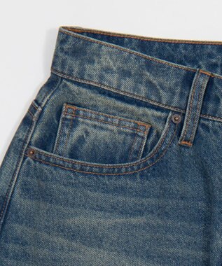 WEGO ワイドカーブデニムパンツ デニム中濃加工色