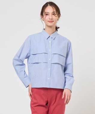 J.PRESS LADIES 【WEB限定カラーあり】COTTON TEX ブラウス