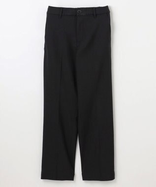 ANY L 【ウエストゴム】裏起毛ハイストレッチパンツ ブラック