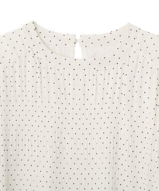 Green Parks マジョリカプリーツショートスリーブブラウス Dot