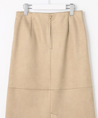 J.PRESS LADIES L スエードダンボール スカート ベージュ系