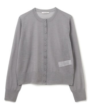 BEIGE， 【洗える・Oggi 10月号掲載】CADDO / シアーウールカーディガン Md.Gray