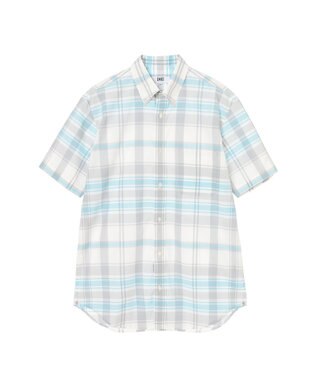DAKS 50thコットン アニバーサリーチェックシャツ ブルー