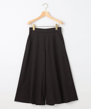 組曲 T/Rツイルストレッチ フレアパンツ ブラック系