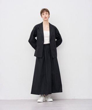 uncrave メモリータフタ ジャケット ブラック